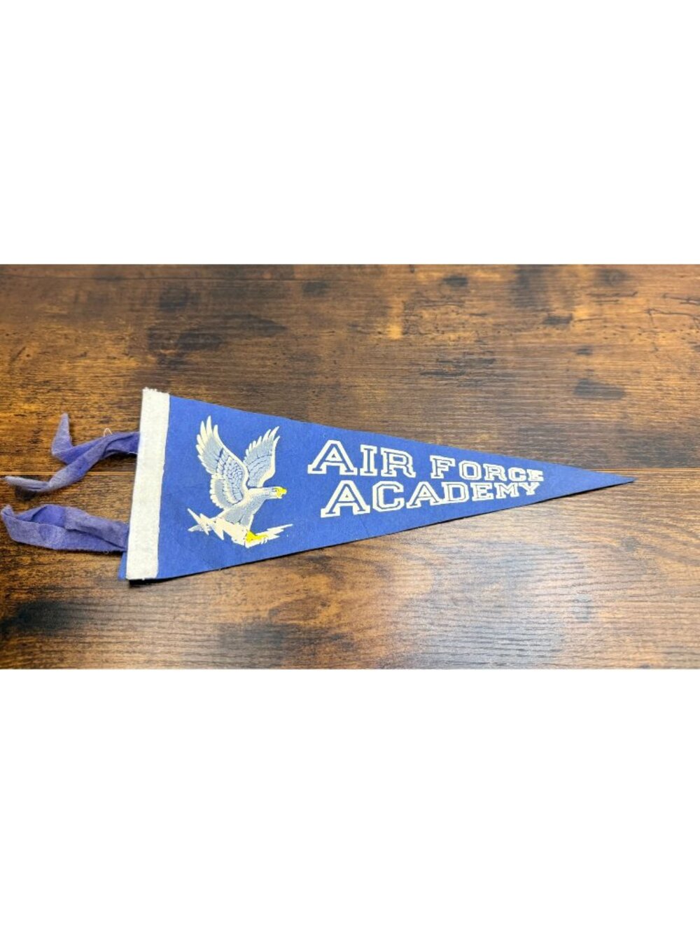 Vintage Air Force Academy Felt Pennant With Eagle Design 11.5 inches